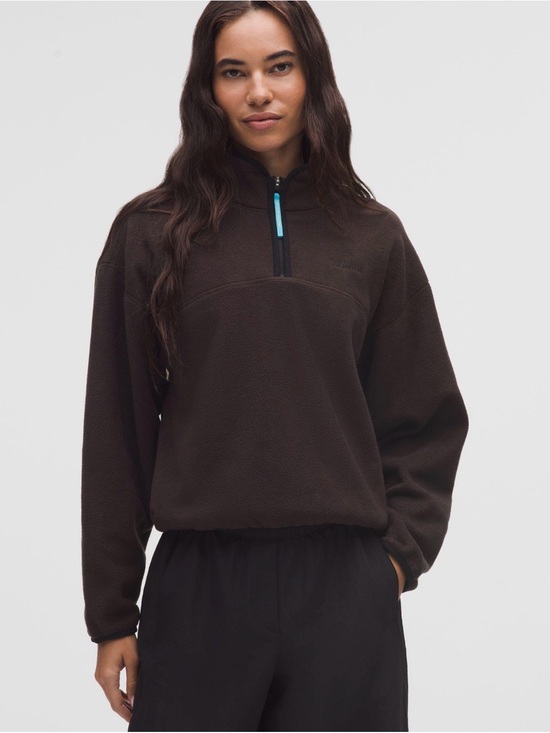 lululemon athletica Tops - Lululemon Tumbled Fleece Half-Zip Jacket